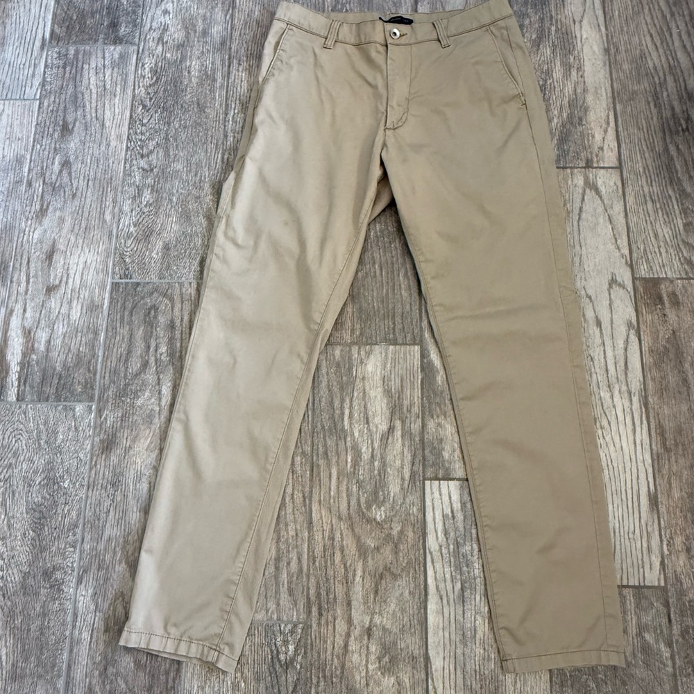 Men's Tan Chino Pants by John Varvatos USA